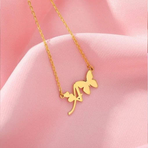 Butterfly Alphabet Name Necklace